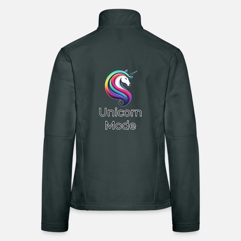Unicorn Mode Farbexplosion Women's Softshell Jacket