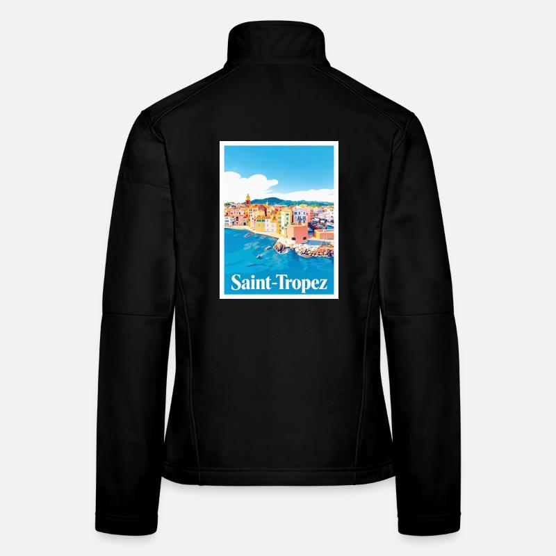Saint-Tropez Côte d'Azur - Women's Softshell Jacket - black