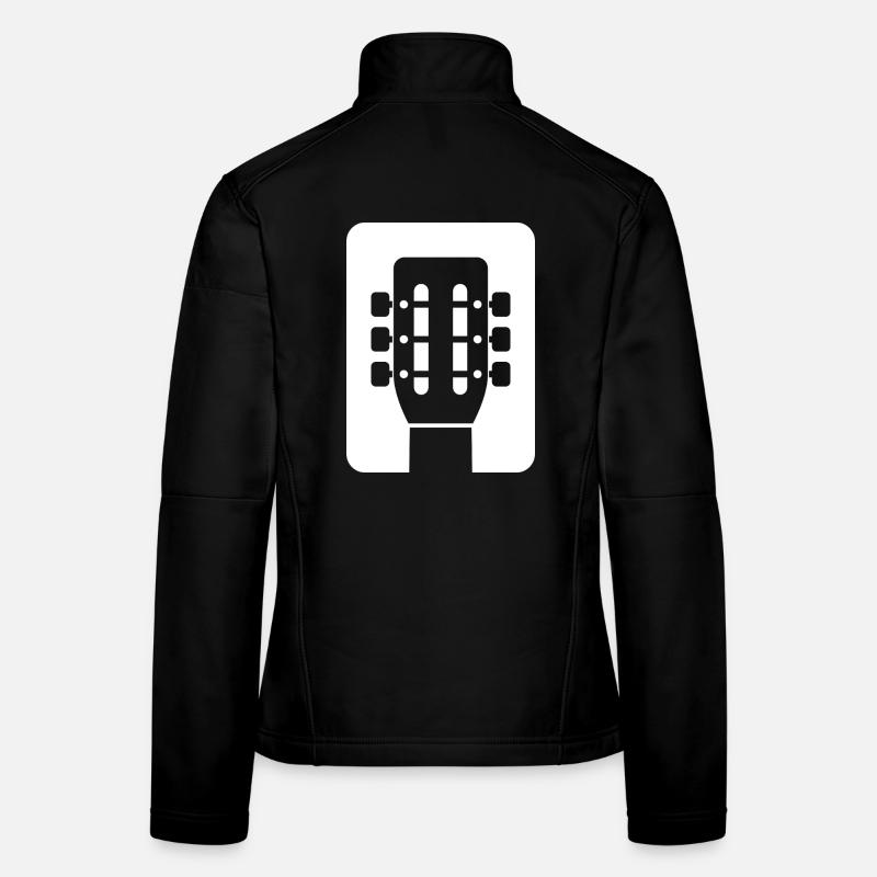 Emblème de guitare Veste en tissu softshell Femme