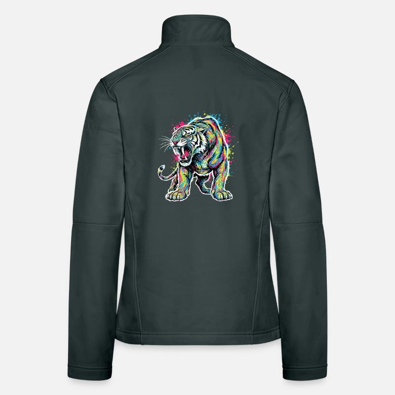 Neon Tiger Artistic Force Women's Softshell Jacket