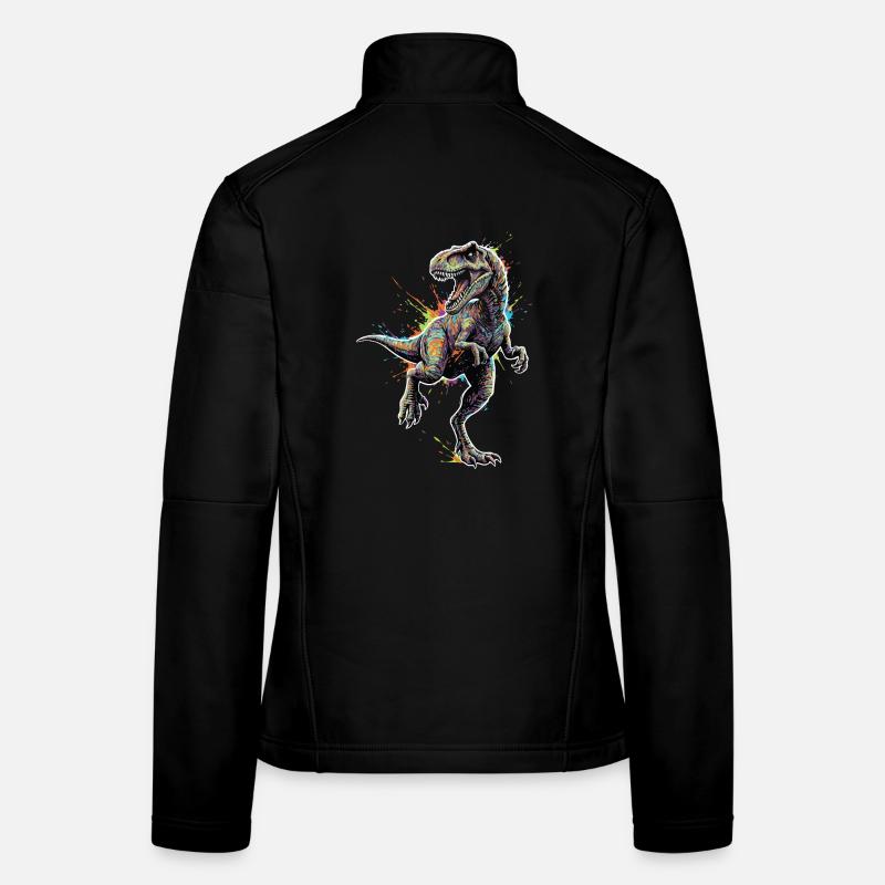 T-Rex_Apex_Explosion_Couleurs_Neon Veste en tissu softshell Femme