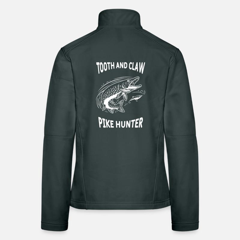 Hechtenfischen Hechtenjäger Frauen Softshelljacke