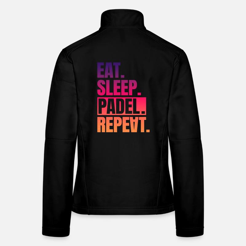 Eat Sleep Padel Repeat Frauen Softshelljacke