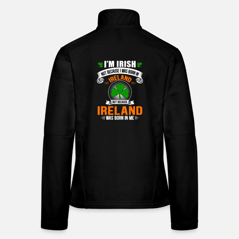 Fierté Irlandaise: née d'Irlande en moi Veste en tissu softshell Femme
