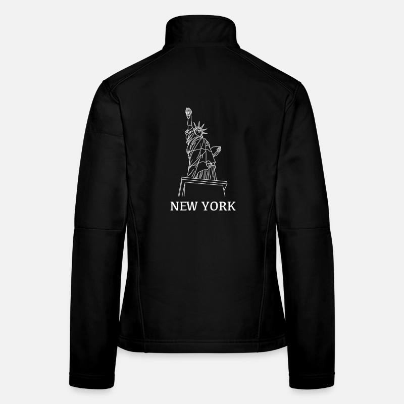 New_York_weiss Veste en tissu softshell Femme