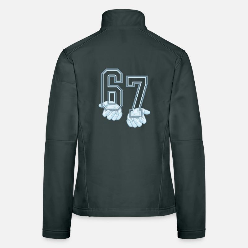 Six Seven 67 Meme Frauen Softshelljacke