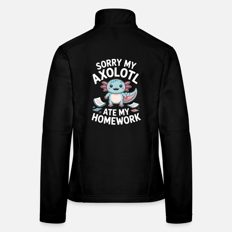 Un joli accident de devoirs d’Axolotl Veste en tissu softshell Femme