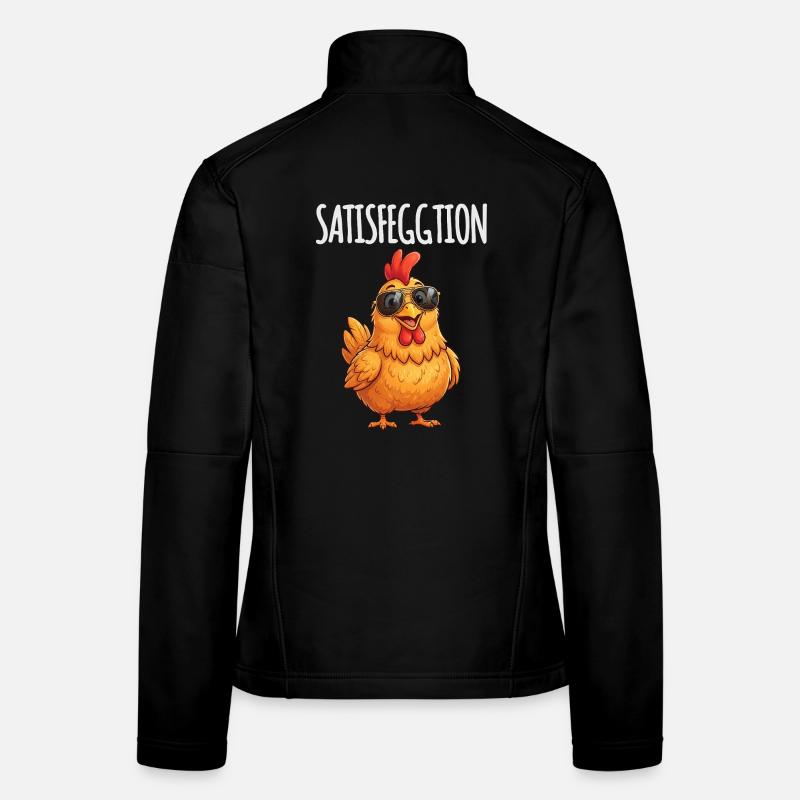 Satisfeggtion Huhn Frauen Softshelljacke