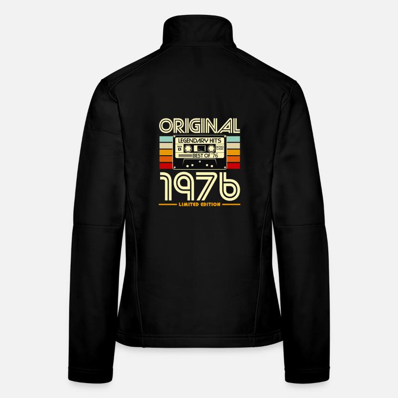 Original 1976 Retro Cassette Veste en tissu softshell Femme
