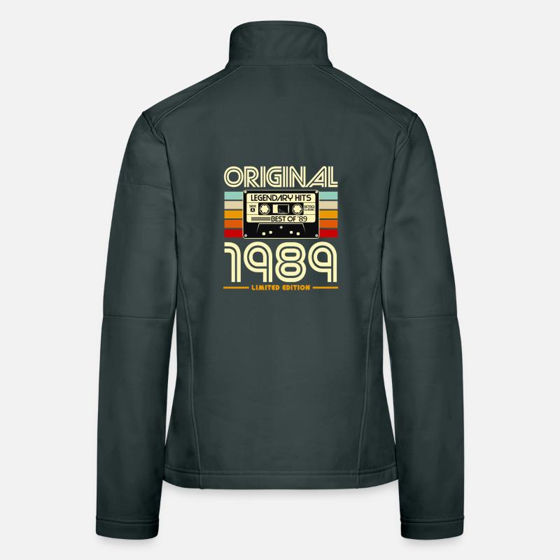 1989 Cassette Retro Édition Limitée Veste en tissu softshell Femme