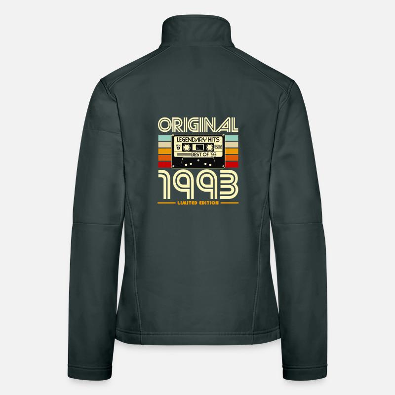 Original 1993 Cassette Rétro Veste en tissu softshell Femme