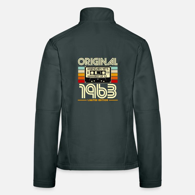 Cassette Retro 1963 Edition limitée Veste en tissu softshell Femme