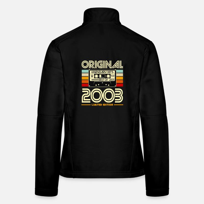 Rétro 2003 Cassette Limited Veste en tissu softshell Femme