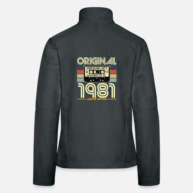 Cassette 1981 Édition Limitée Vintage Veste en tissu softshell Femme