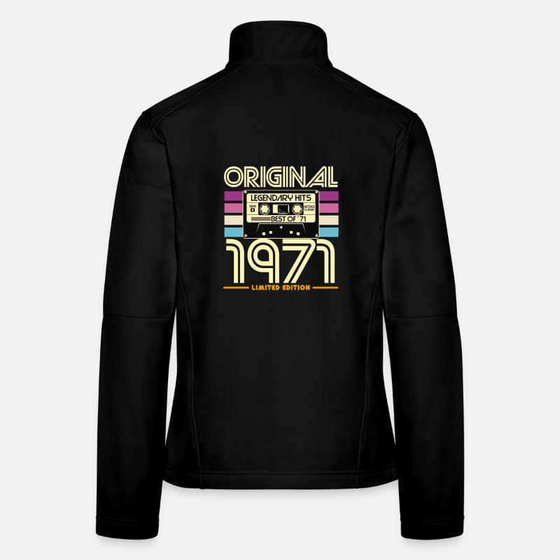 Original 1971 Cassette Retro Édition Limité Veste en tissu softshell Femme