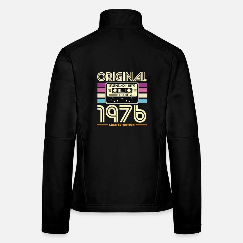 Cassette Retro 1976 Edition Veste en tissu softshell Femme