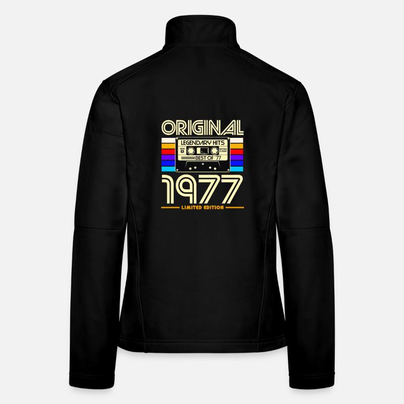 Originale Retro-Kassette von 1977 Frauen Softshelljacke