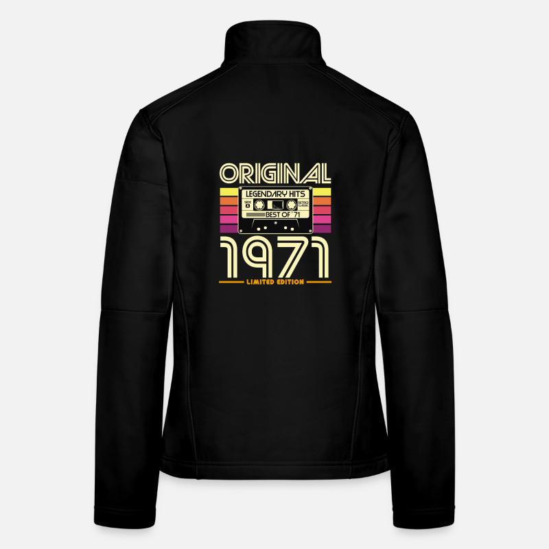 Cassette rétro 1971 Édition limitée Veste en tissu softshell Femme