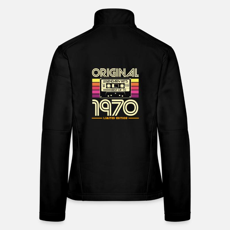 Original 1970 Retro Hits Cassette Women's Softshell Jacket