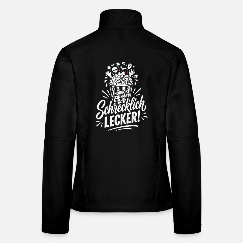 Blutspritzer Horror Splatter Design Frauen Softshelljacke