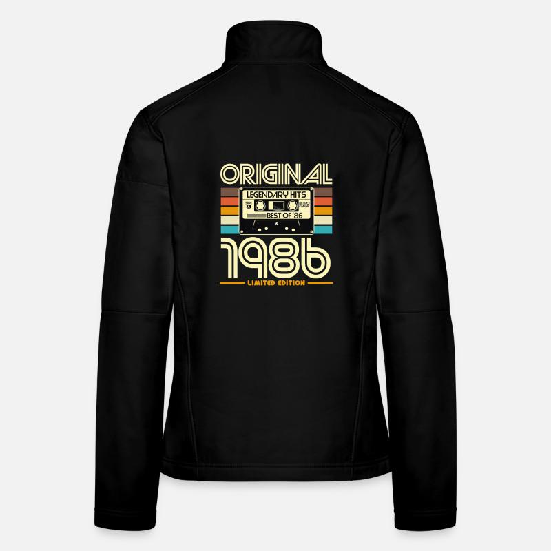 Original 1986 Cassette Rétro Édition Limitée Veste en tissu softshell Femme
