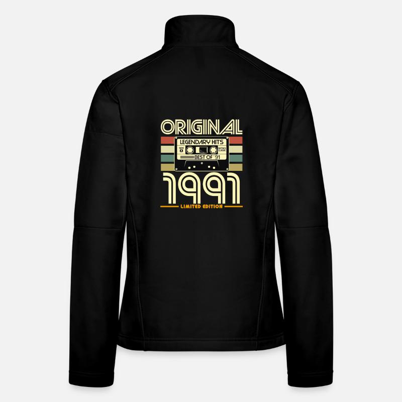 Original 1991 Limited Edition rétro Veste en tissu softshell Femme