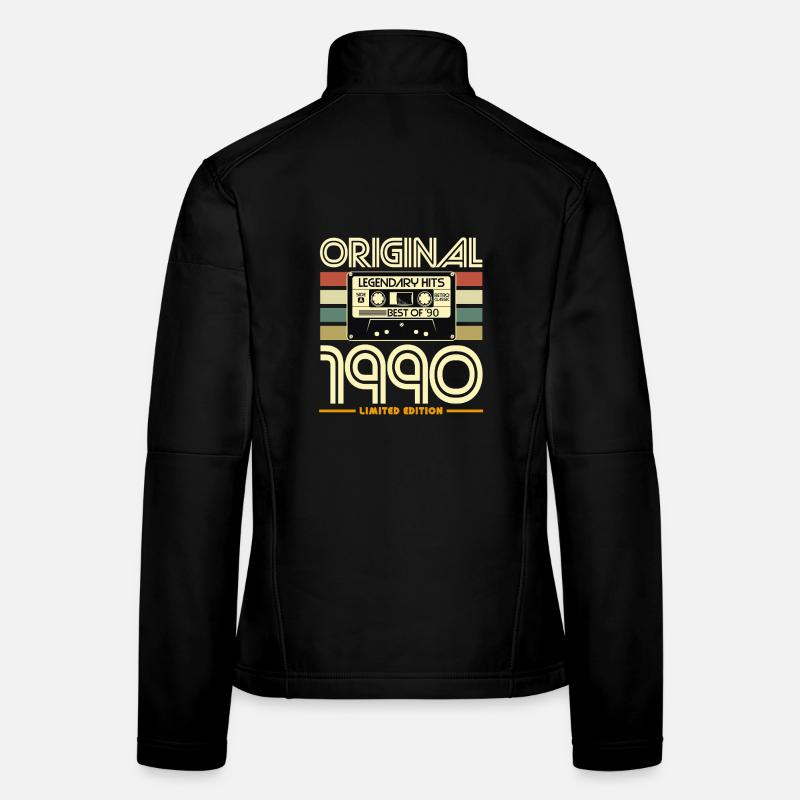 Original 1990 Rétro Cassette Édition Veste en tissu softshell Femme