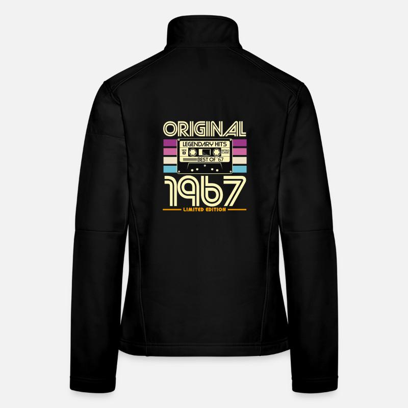 Original 1967 Hits Cassette Retro Women's Softshell Jacket