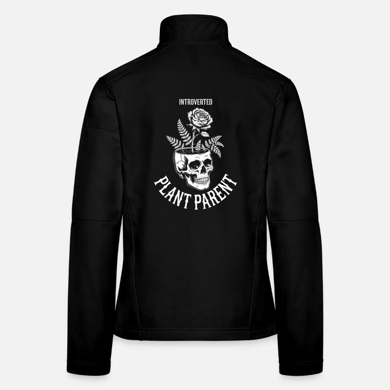 Introvertierter Pflanzenelternschädel Frauen Softshelljacke