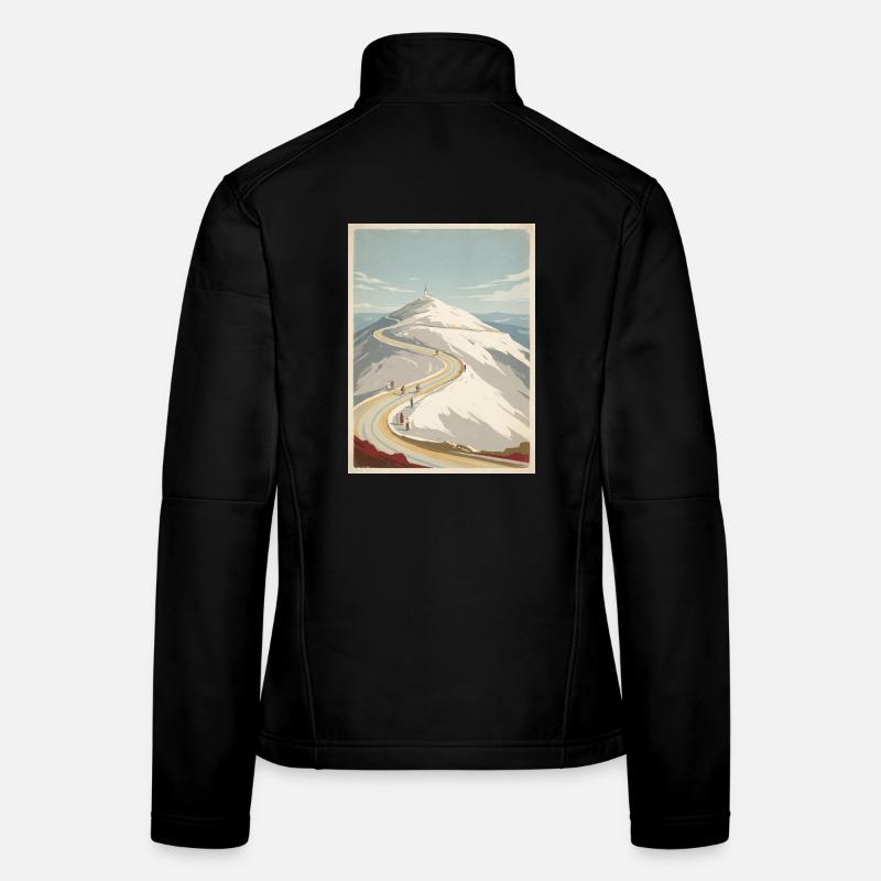 Ventoux Summit Road — Souvenir du cyclisme Veste en tissu softshell Femme