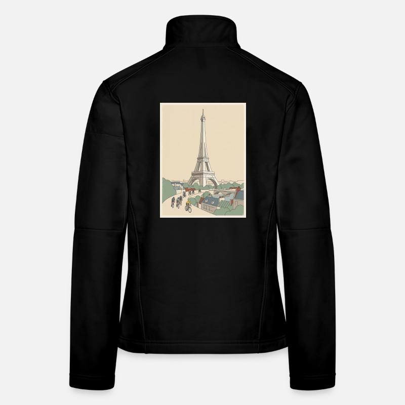 Paris Ride – Radfahrer-Erinnerung Frauen Softshelljacke