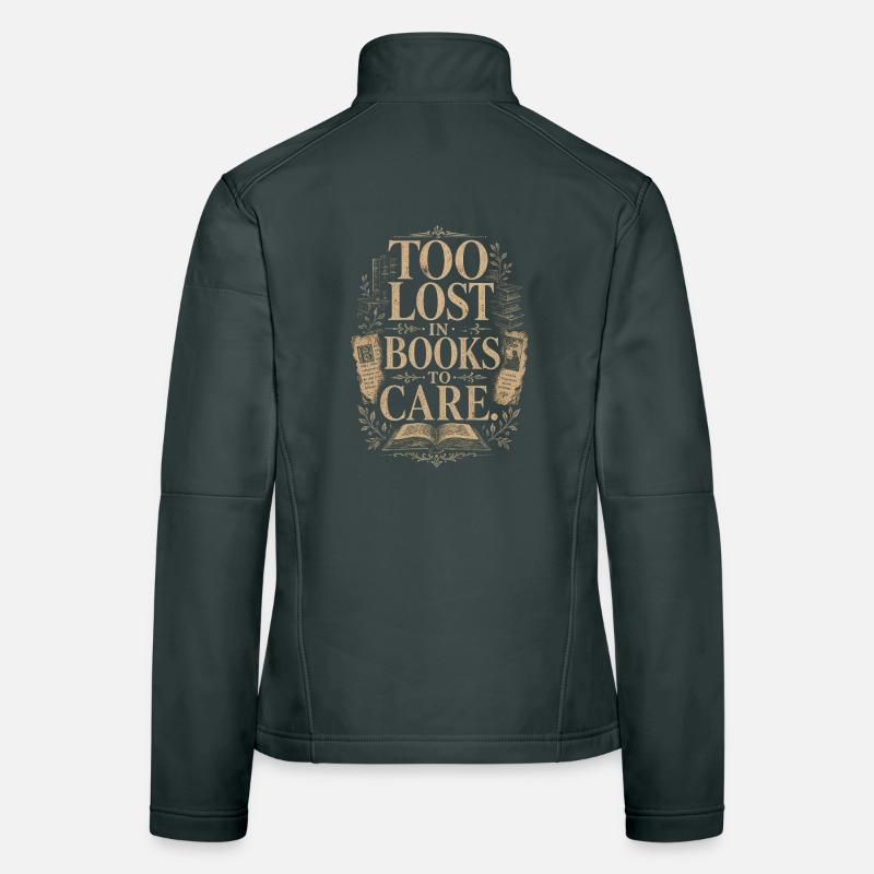Dark Academia Book Love Vintage Reader Women's Softshell Jacket