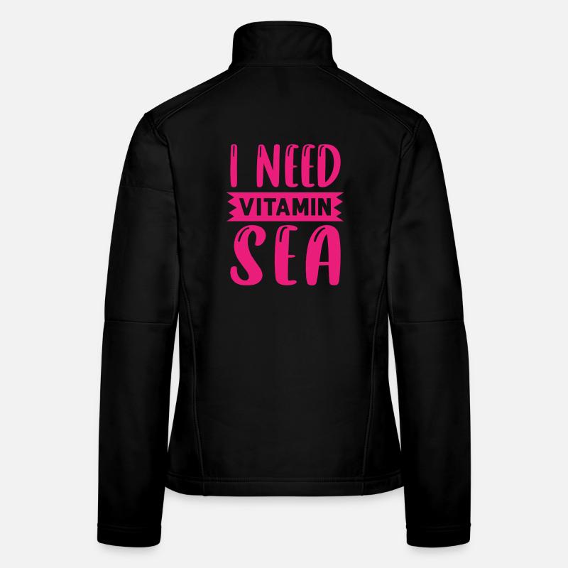 J’ai besoin de beaucoup de vitamine marine Veste en tissu softshell Femme