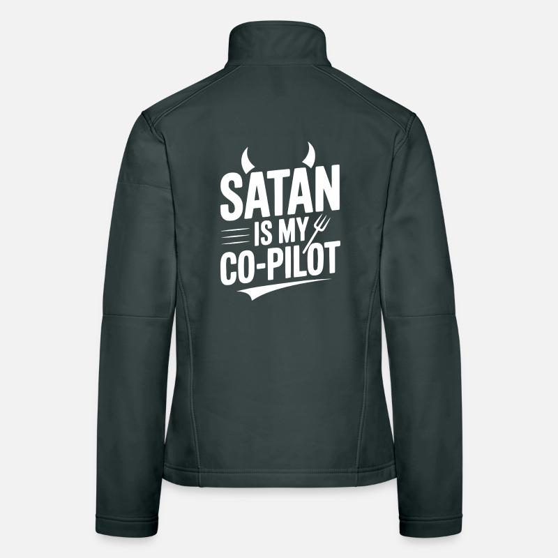 Satan est mon copilote Veste en tissu softshell Femme