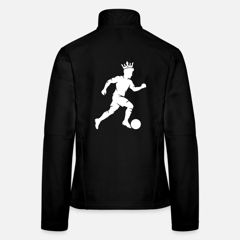 Silhouette du footballeur Veste en tissu softshell Femme