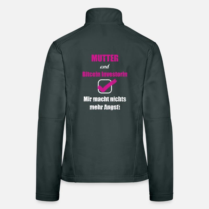 Bitcoin Mom Mutter BTC Crypto Cryptowährung Coin Frauen Softshelljacke