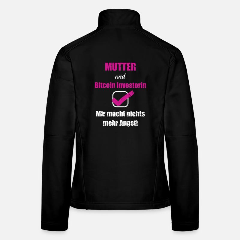 Bitcoin Mom Mutter BTC Crypto Cryptowährung Coin Frauen Softshelljacke
