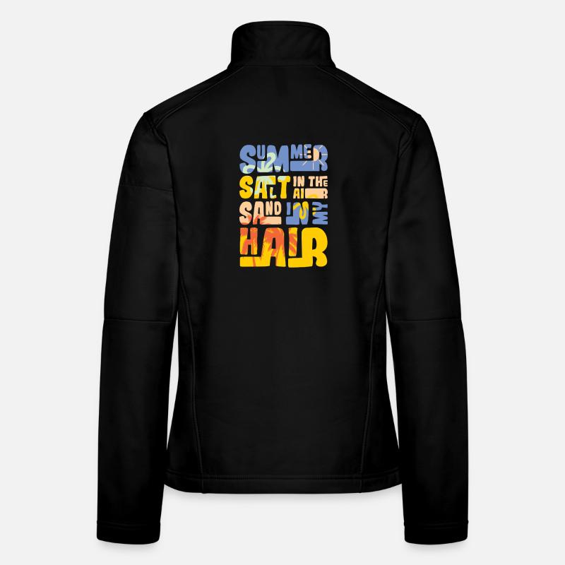 Summer salt in the air - Women's Softshell Jacket - black