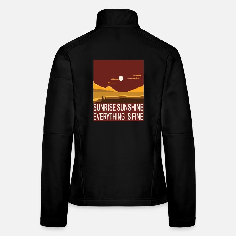 Sunrise Sunshine - Women's Softshell Jacket - black