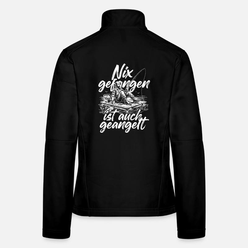 Lustiger Angler Frauen Softshelljacke