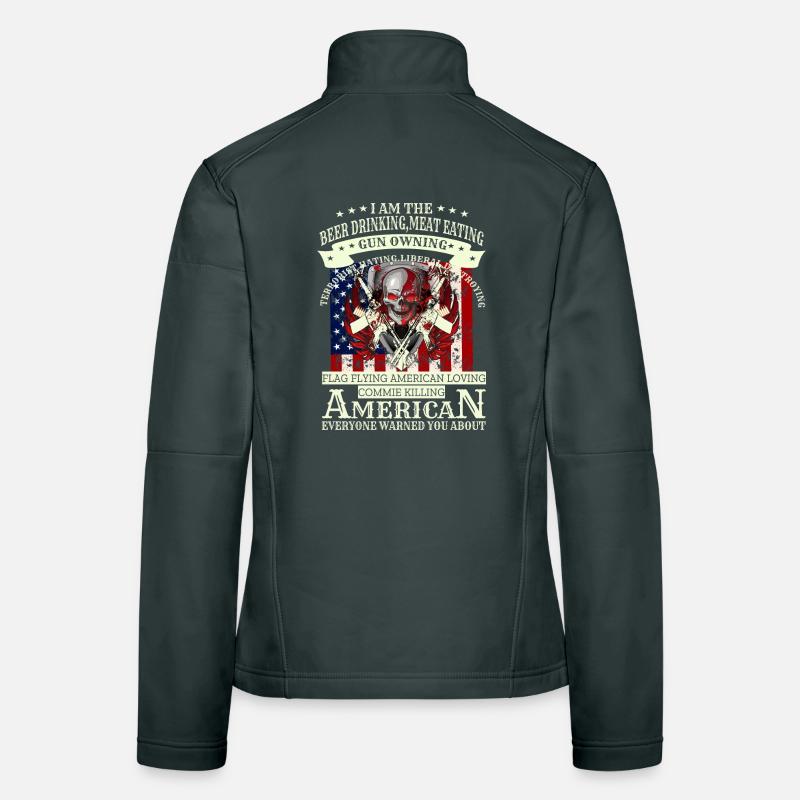 Crâne de l'armée Veste en tissu softshell Femme