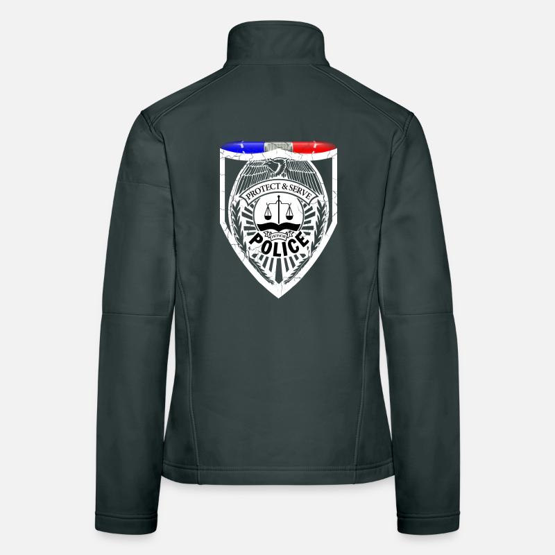 Policier Veste en tissu softshell Femme