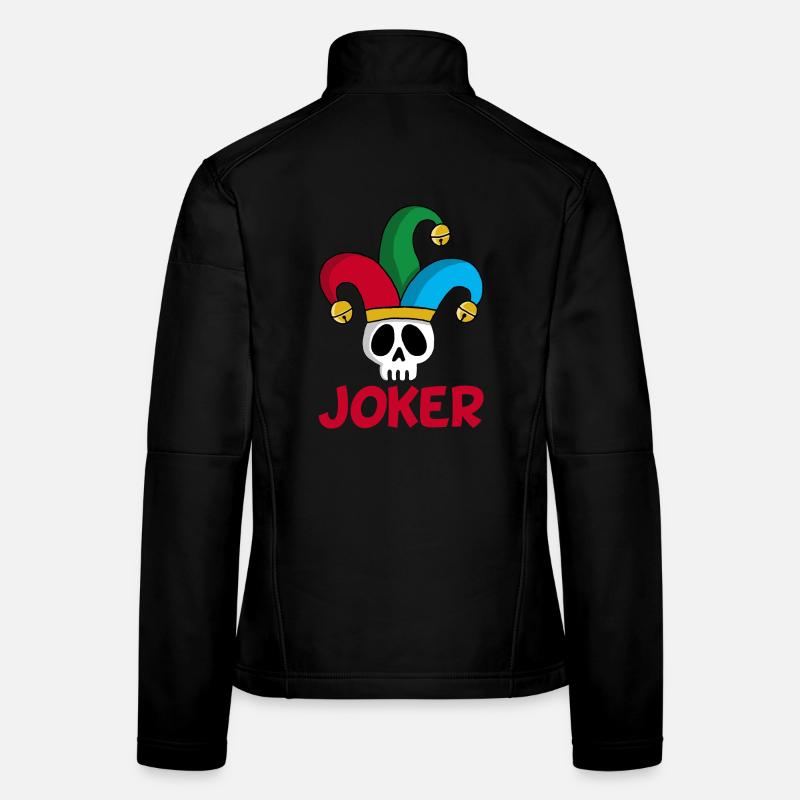 Joker und Schädel Frauen Softshelljacke