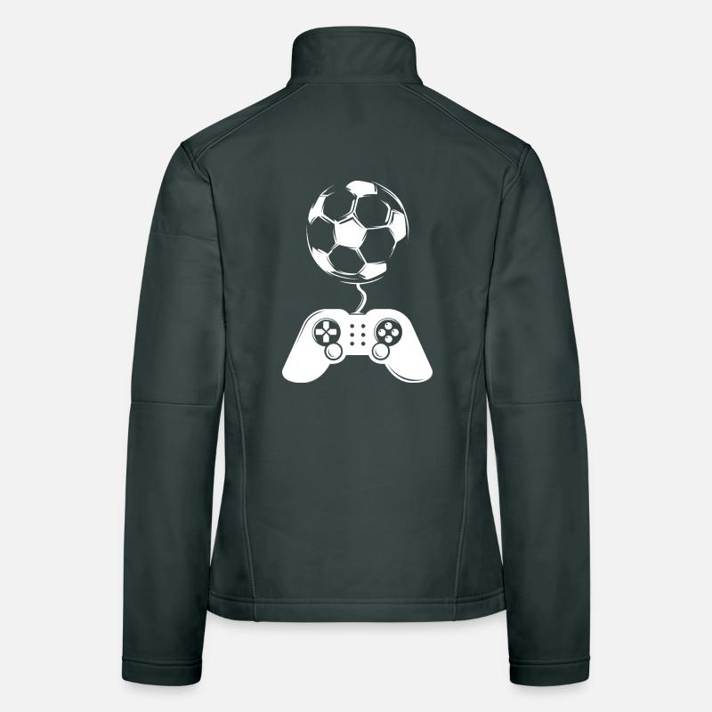 soccer soccer gaming gamer controller player Women's Softshell Jacket