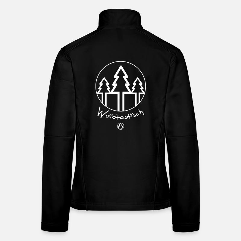 Woidtastisch - Frauen Softshelljacke - Schwarz