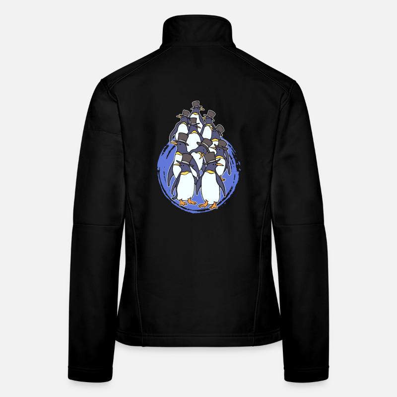 Kalt Eis Pinguin Tier Antarktis Seevogel Frauen Softshelljacke