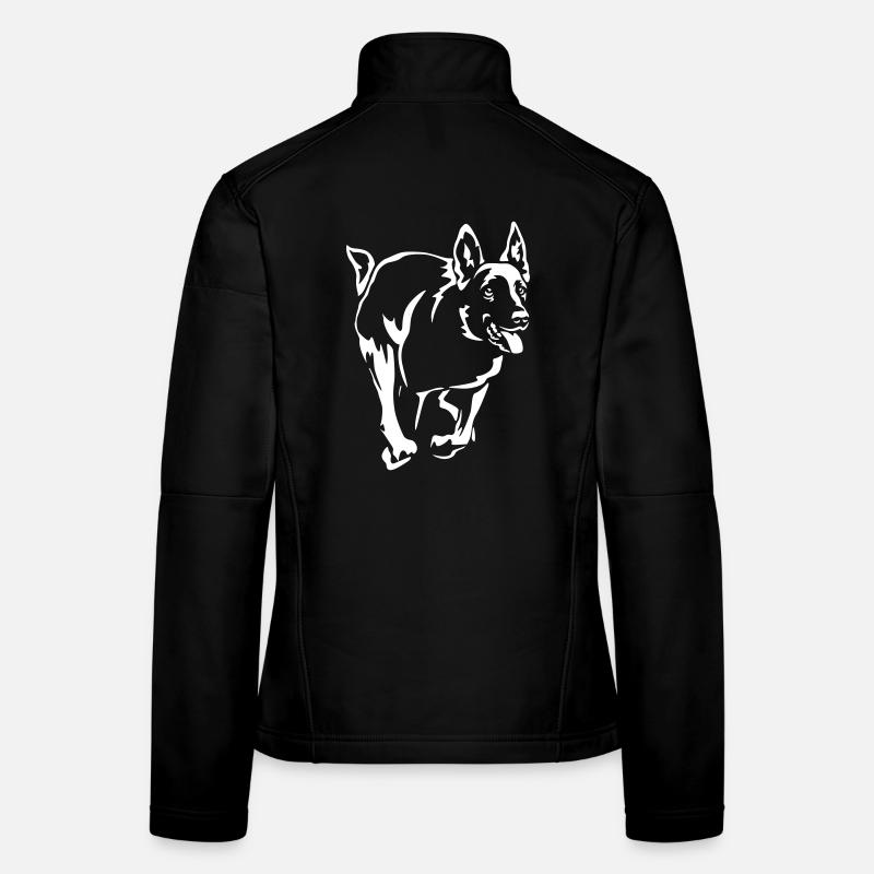 Malinois "Black Edition" Frauen Softshelljacke