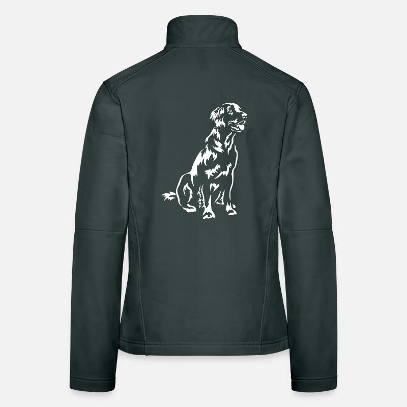 Flat-coated Retriever "Black Edition" Women's Softshell Jacket