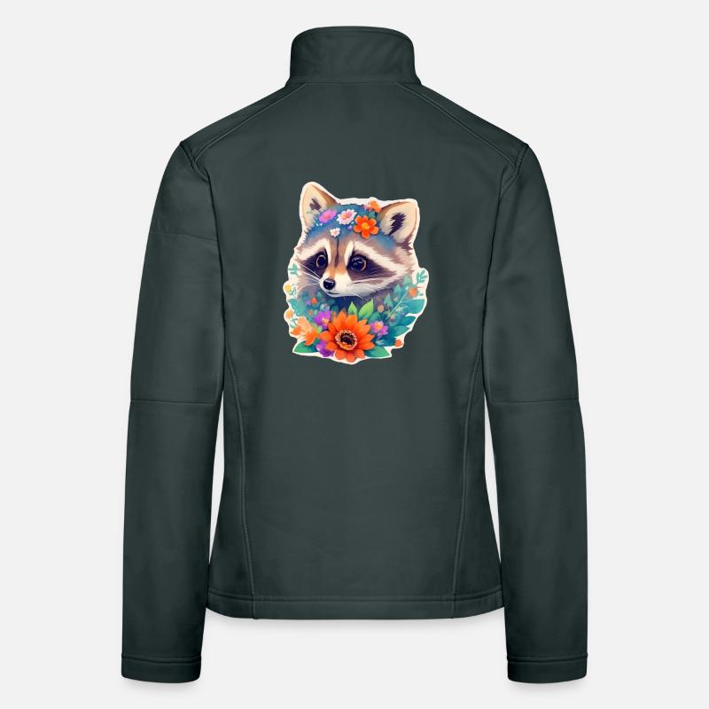 Waschbär Frauen Softshelljacke