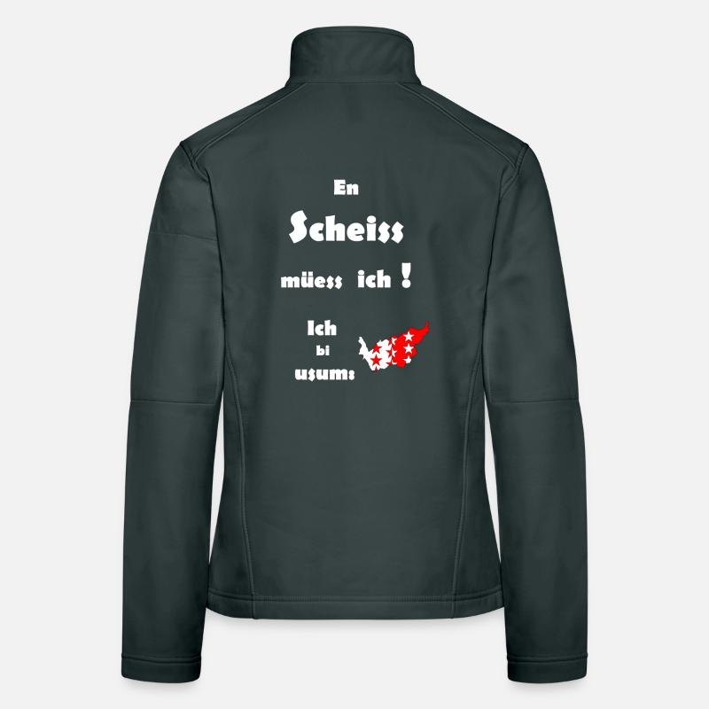 Wappen Wallis Frauen Softshelljacke